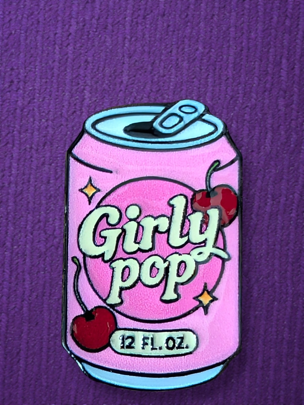 Pink Giry Pop Cherry Soda Brooch Pin 🍒🫶🏻 KPop